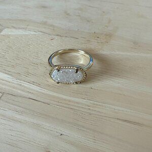 Kendra Scott Gold Drusy Ring (Oval)